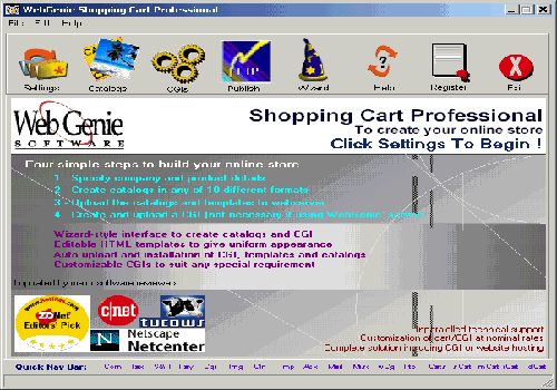 Web Genie Shopping Cart Professional