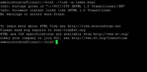 HTML Tidy
