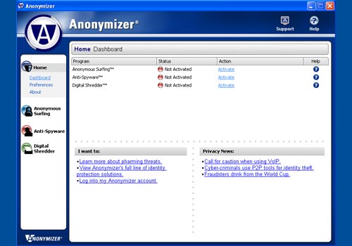 Anonymizer Anonymous Surfing