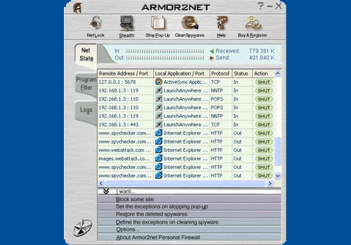 Armor2net Personal Firewall