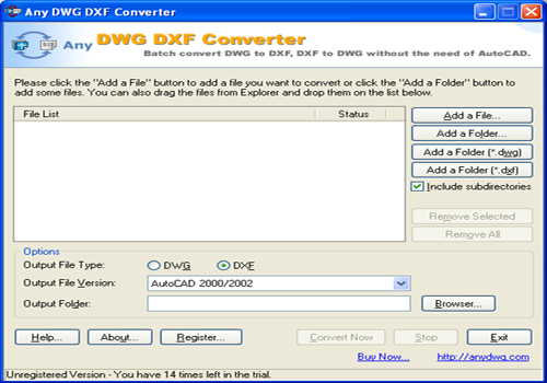 Any DWG DXF Converter