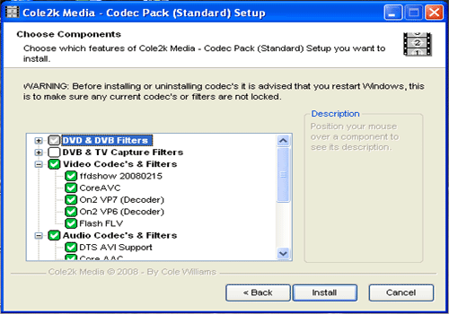 Codec Pack Standard