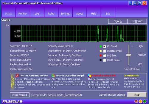 Filseclab Personal Firewall Professional Edition