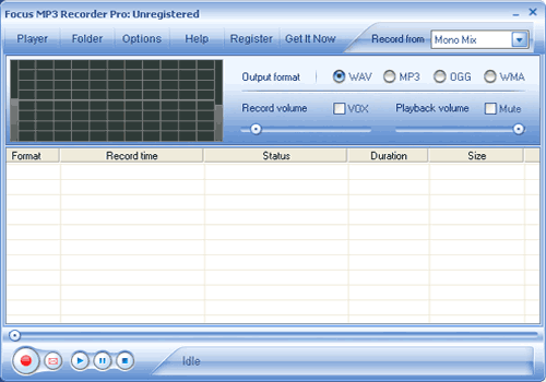 Focus MP3 Recorder Pro