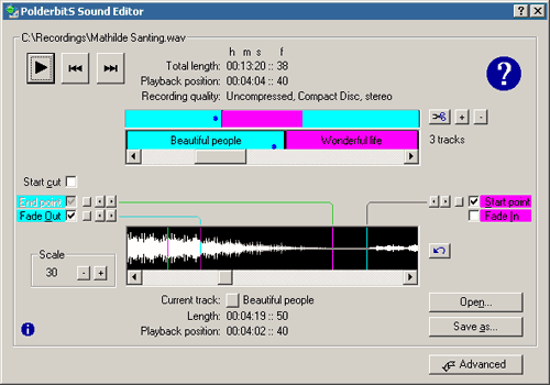 PolderbitS Sound Recorder and Editor