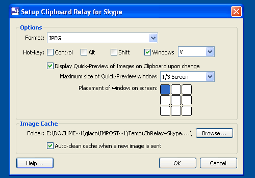 Clipboard Relay for Skype