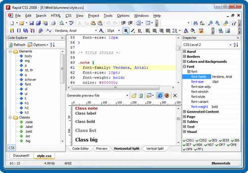 Rapid CSS Editor 2010