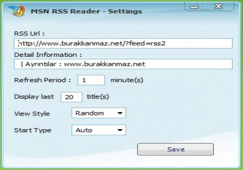 MSN RSS Reader