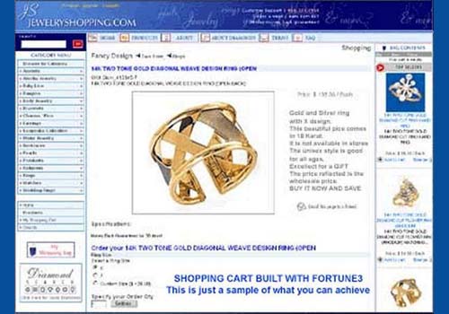 Fortune3 E-Commerce Shopping Cart Wizard