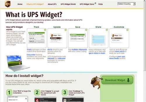 UPS Widget
