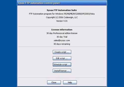 Sysax FTP Automation Suite