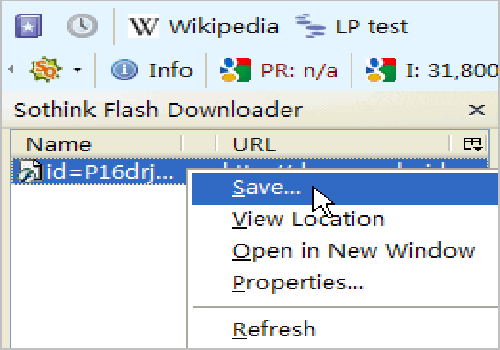 Sothink Flash Downloader for Firefox