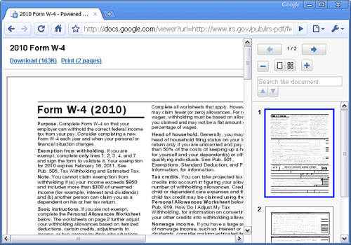 Visualizzatore PDF/PowerPoint di Google Doc