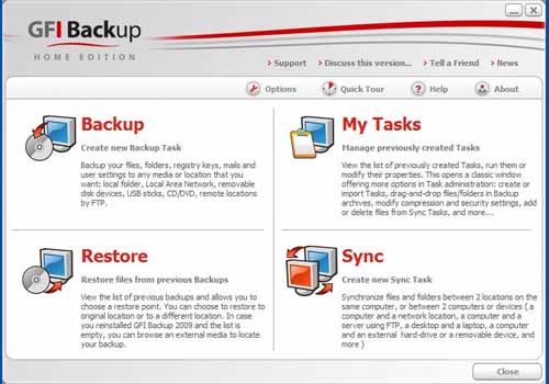 GFI Backup 2009 Home Edition