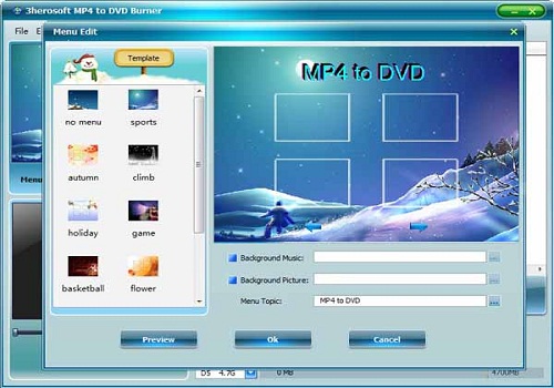 3herosoft MP4 to DVD Burner