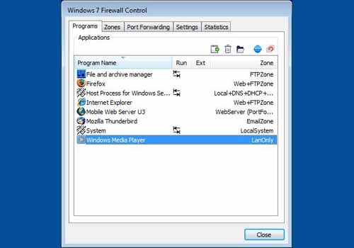 Windows 7 Firewall Control