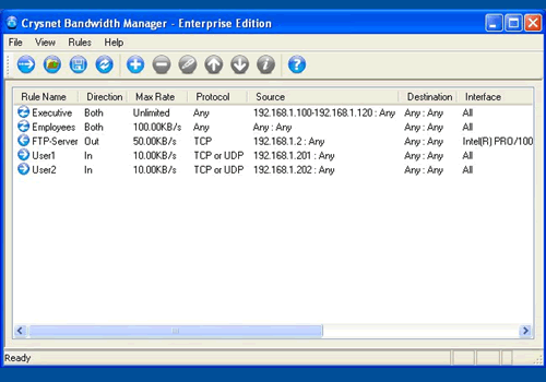 Crysnet Bandwidth Manager