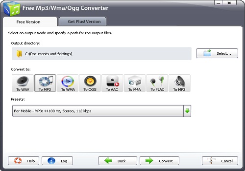 Free MP3/WMA/OGG Converter