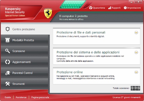 Kaspersky Internet Security Special Ferrari Edition