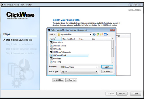 ClickWave Audio-File Converter