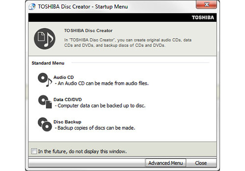 Toshiba Disc Creator