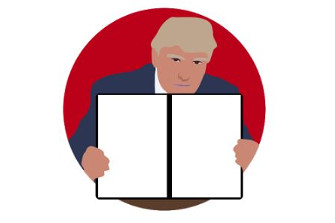 Donald Draws Executive Doodle