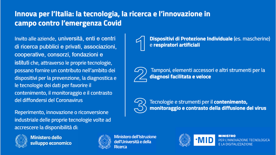 Innova per l'Italia: strumenti e misure per il data tracing