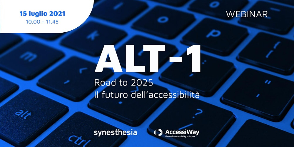 ALT-1: il 15 luglio a Torino (e online)  si parla di accessibilità