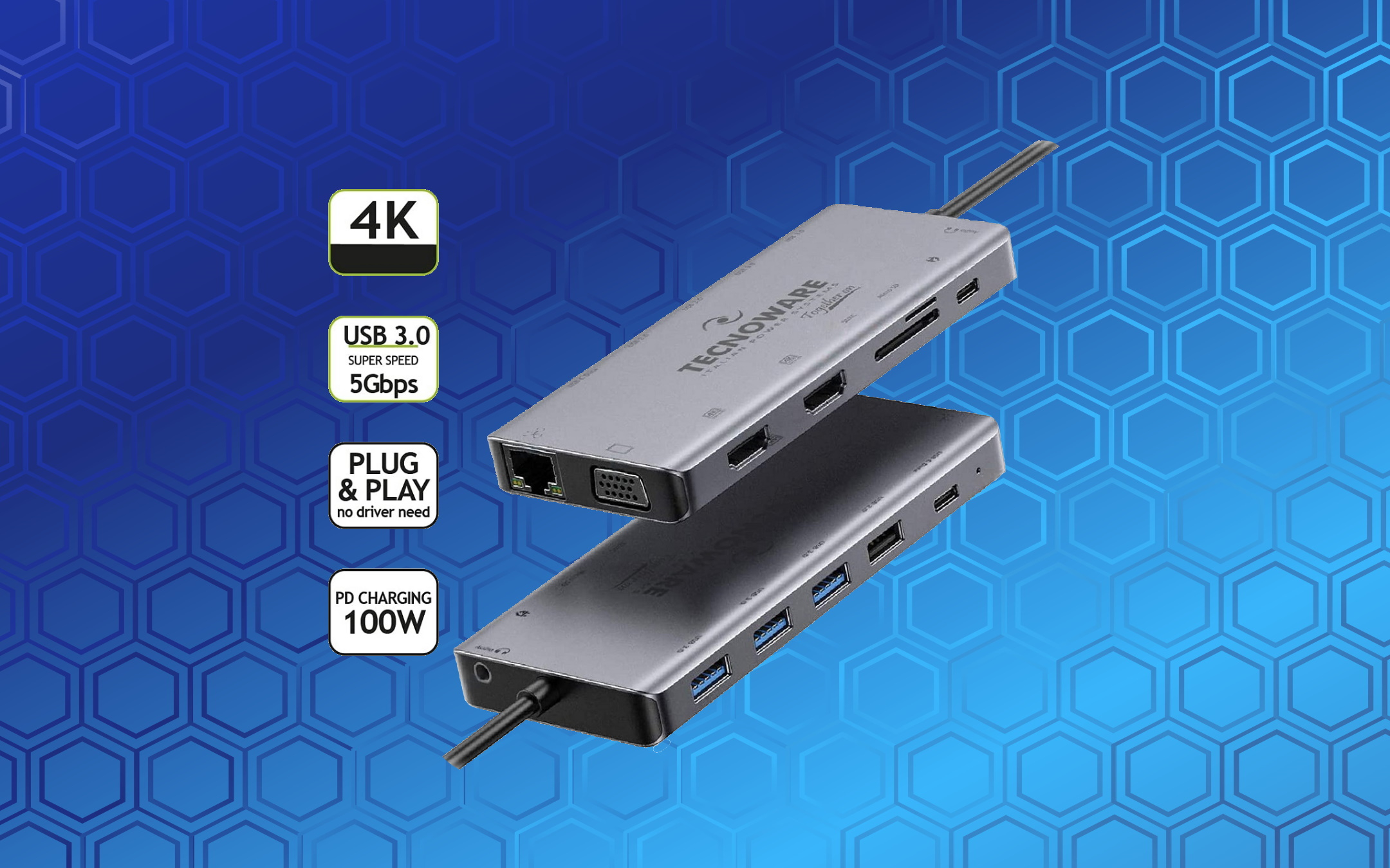 La massima connettività possibile al minimo prezzo con questo HUB USB-C