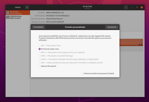 formattare swap ubuntu