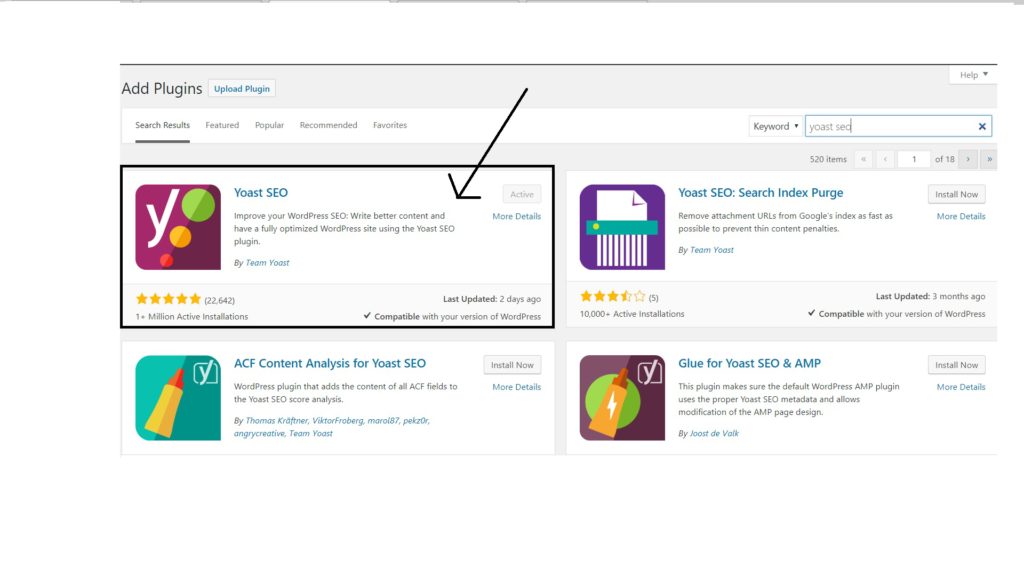 yoast installazione