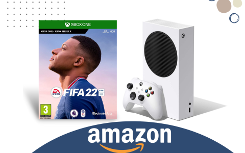 La BOMBA di giornata arriva da Amazon: Xbox Series S+FIFA 22 a soli 294€