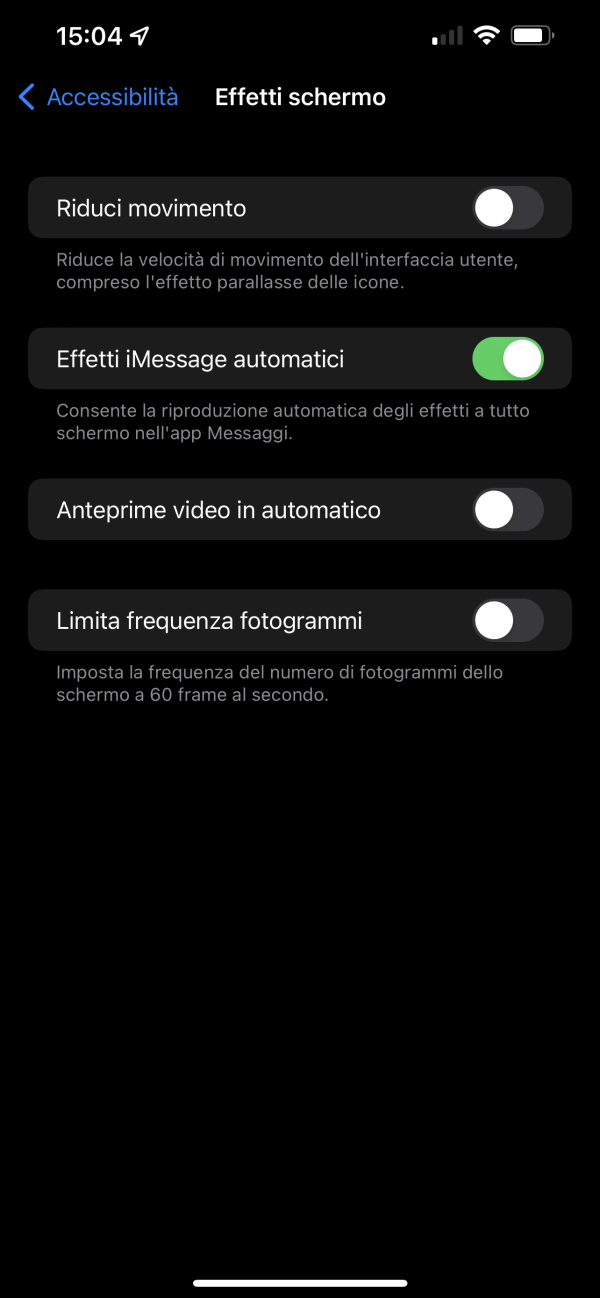 Impostazione ProMotion iOS