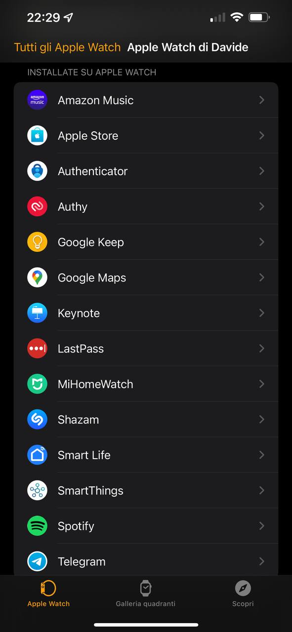 Elimina App Apple Watch 2