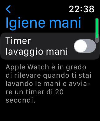 Igiene Mani Apple Watch