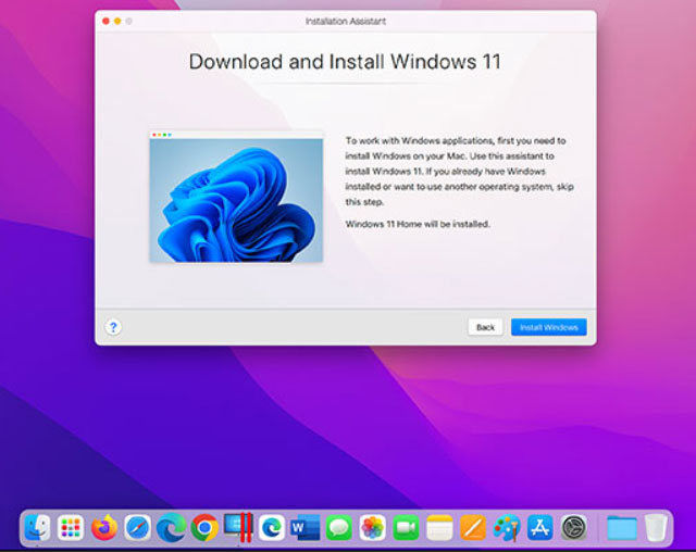 Parallels Desktop 18 per Mac semplifica enormemente il processo di installazione del sistema operativo Windows 11