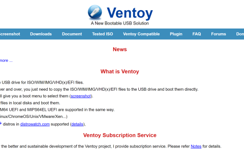 Ventoy Multiboot USB Creator: arrivato il supporto a Fedora CoreOS