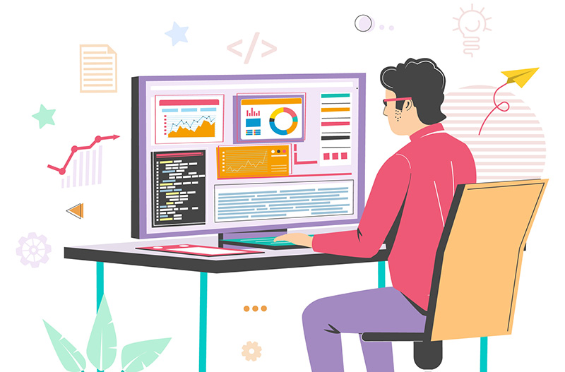 Full stack developer working Full stack developer working