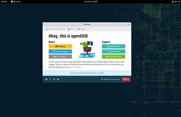OpenSUSE desktop