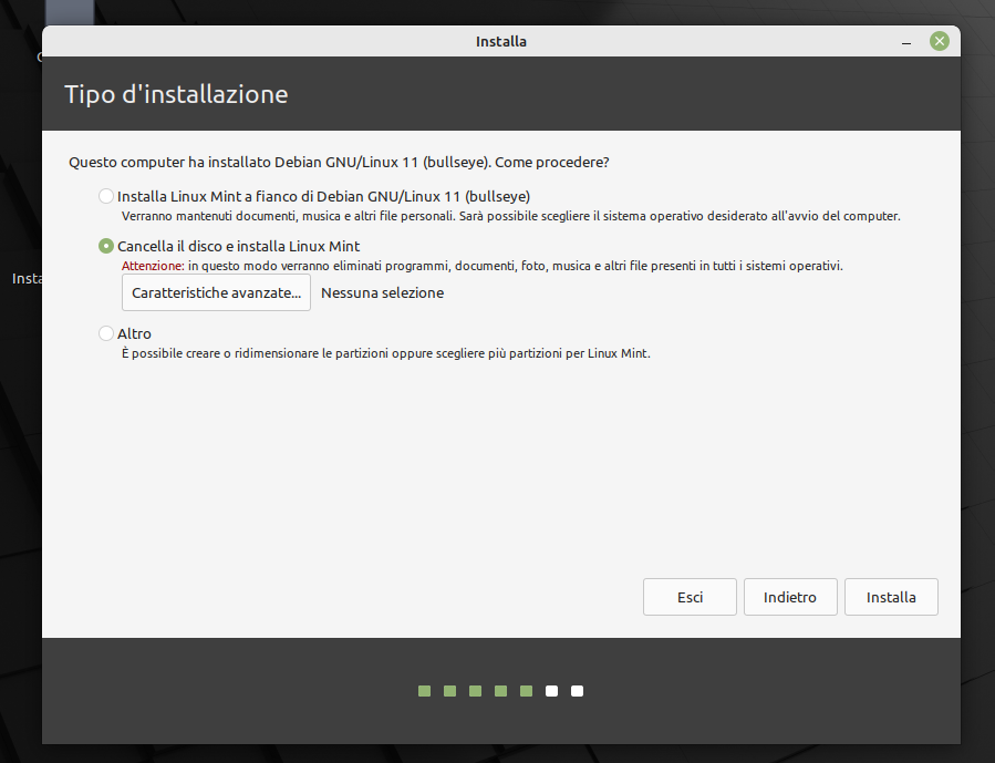 installazione linux mint