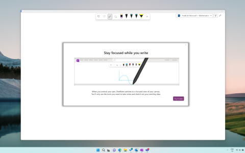 Microsoft OneNote: Pen Focused View sbarca su Windows