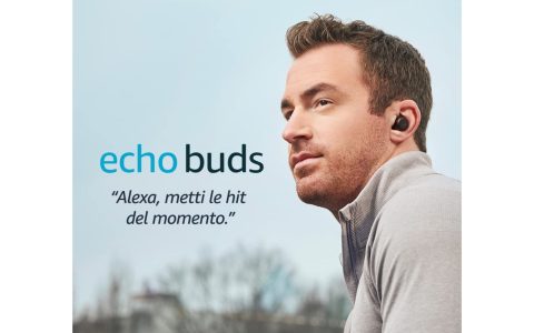 Echo Buds di seconda generazione con cancellazione del rumore Bose in sconto del 50% su Amazon
