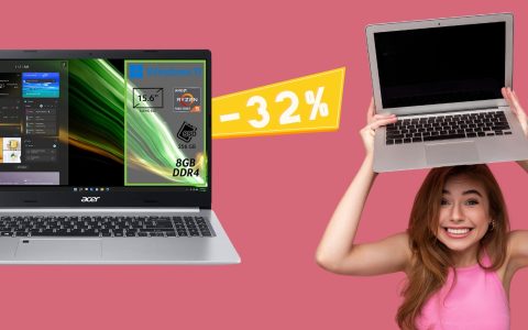 Acer Aspire 5 a un prezzo FOLLE su Amazon (-32%)