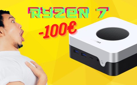Mini PC con Ryzen 7: spunta il coupon e hai 100€ di SCONTO