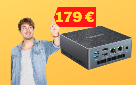Mini PC con Windows 11 Pro, 256 GB SSD e WiFi 6 a soli 179€ (Amazon)