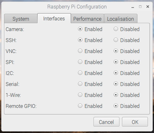 raspberry pi configurazione camera 2