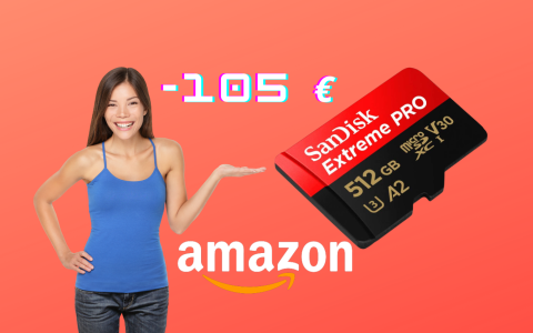 SanDisk 512 GB Extreme PRO: scheda microSDXC e adattatore SD in sconto di oltre 100€