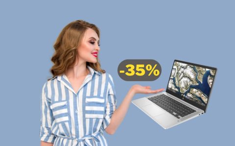 HP Chromebook 14a con oltre 12 ore di autonomia in super offerta su Amazon (-35%)