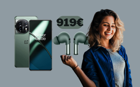 OnePlus 11 in preordine su Amazon con le Buds Pro 2 a 919 euro (-16%)