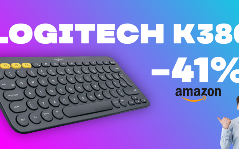 Logitech K380, la tastiera Bluetooth per eccellenza: BOMBA Amazon -41%